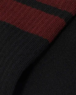 Dr. Martens Chaussettes Athletic Logo En Coton Biologique Mélangé Noir+Rouge Cherry Red+Blanc — Cotton Blend Best