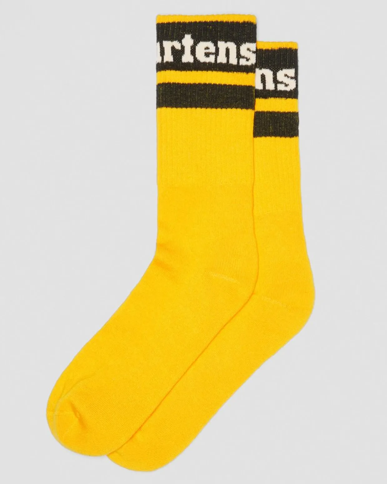 Dr. Martens Chaussettes Athletic Logo En Coton Biologique Mélangé Jaune — Cotton Blend Online