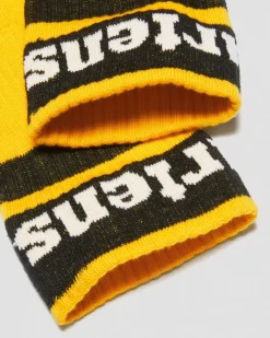 Dr. Martens Chaussettes Athletic Logo En Coton Biologique Mélangé Jaune — Cotton Blend Online