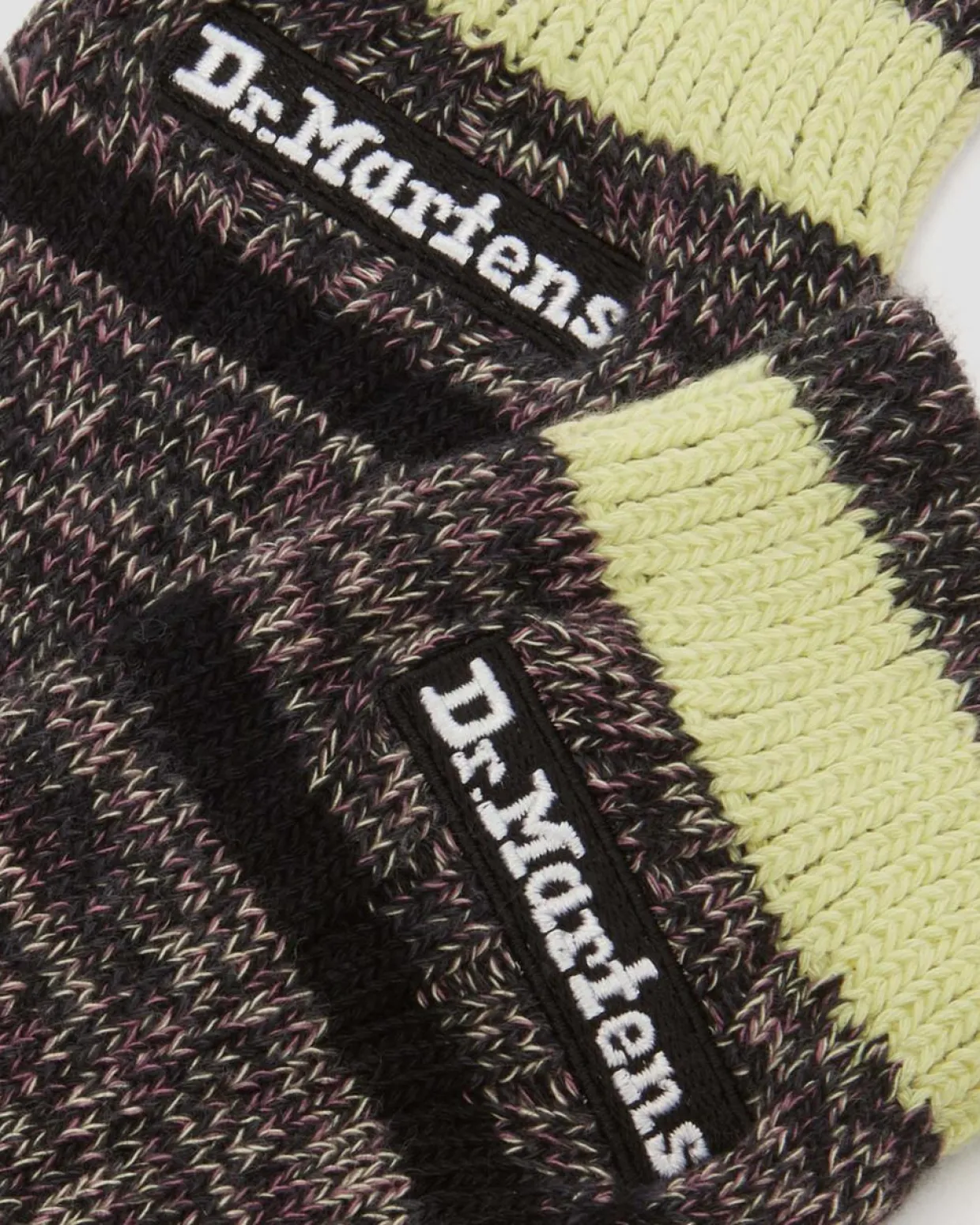 Dr. Martens Chaussettes Chinées En Coton Biologique Charcoal Grey — Cotton Blend Hot