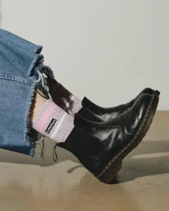 Dr. Martens Chaussettes Chinées En Coton Biologique Pink — Cotton Blend Discount