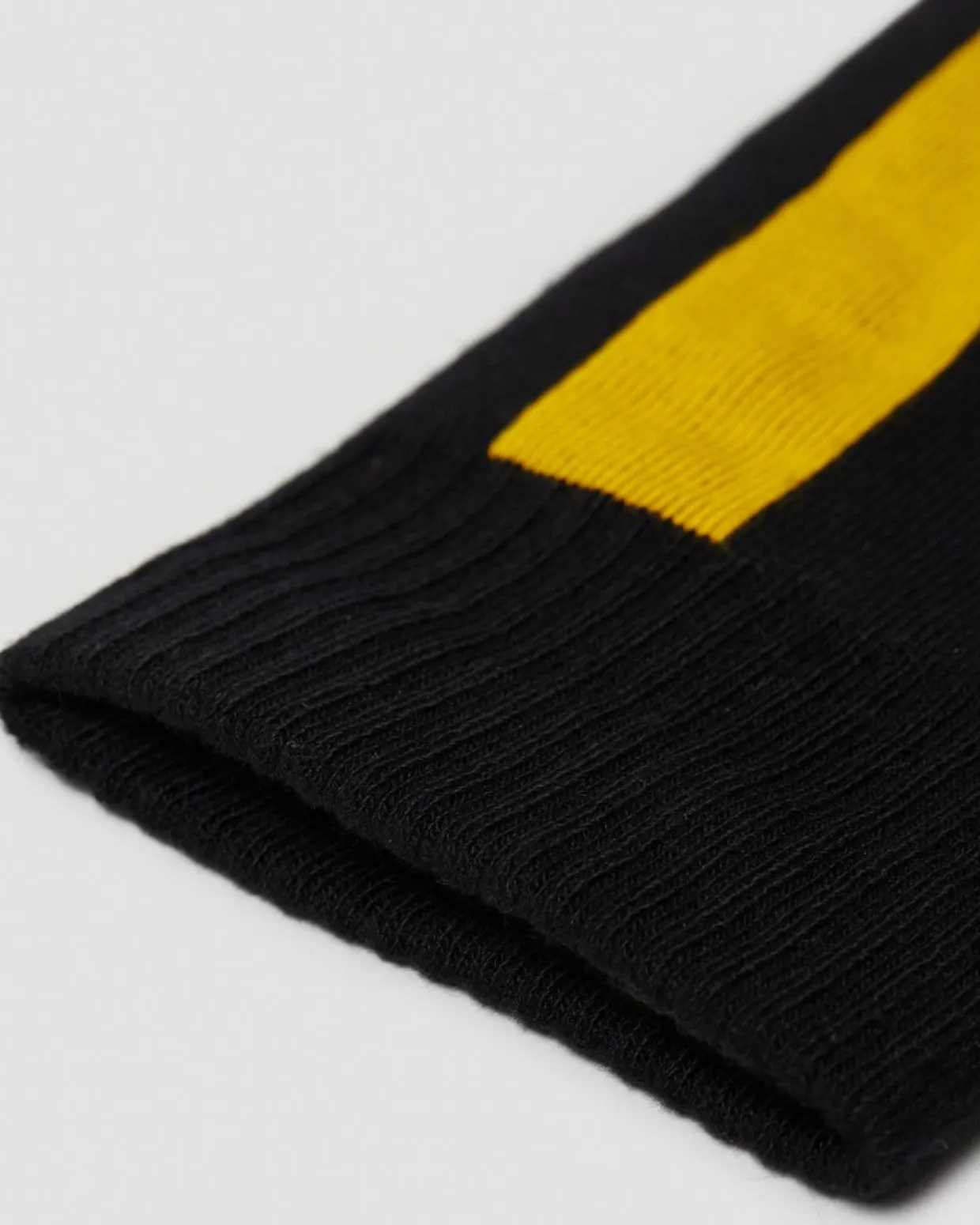 Dr. Martens Chaussettes Double Doc En Coton Mélangé Noir+Jaune — Cotton Blend Store