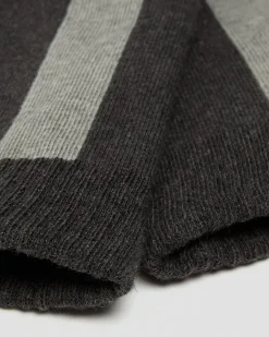 Dr. Martens Chaussettes Double Doc En Coton Mélangé Charbon — Cotton Blend Flash Sale