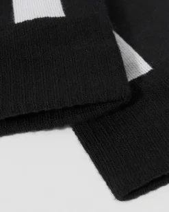 Dr. Martens Chaussettes Double Doc En Coton Mélangé Noir+Blanc — Cotton Blend Hot