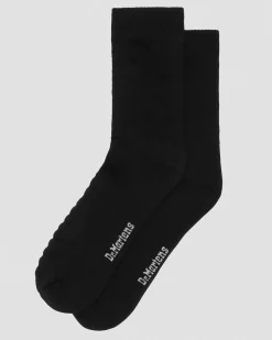 Dr. Martens Chaussettes Double Doc En Coton Mélangé Noir — Cotton Blend Fashion