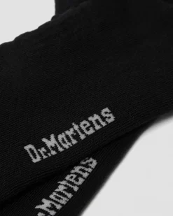 Dr. Martens Chaussettes Double Doc En Coton Mélangé Noir — Cotton Blend Fashion