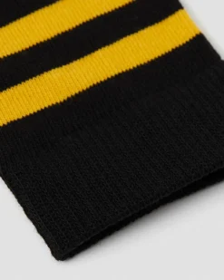 Dr. Martens Chaussettes En Coton Mélangé à Fines Rayures Jaune+Noir — Cotton Blend Online