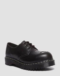 Dr. Martens Chaussures 1641 Bex Steel Toe En Cuir Noir — Overdrive Fashion