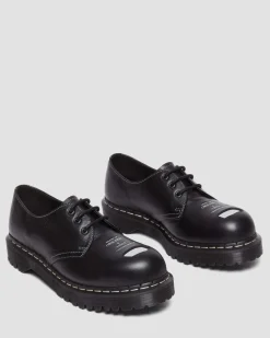 Dr. Martens Chaussures 1641 Bex Steel Toe En Cuir Noir — Overdrive Fashion