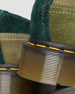 Dr. Martens Chaussures 1461 Deadstock En Cuir MULTI — Quilon + Suede New