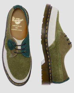 Dr. Martens Chaussures 1461 Deadstock En Cuir MULTI — Quilon + Suede New