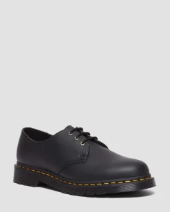 Dr. Martens Chaussures 1461 En Chutes De Cuir Reconditionnées Black — Genix Nappa Store