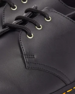 Dr. Martens Chaussures 1461 En Chutes De Cuir Reconditionnées Black — Genix Nappa Store