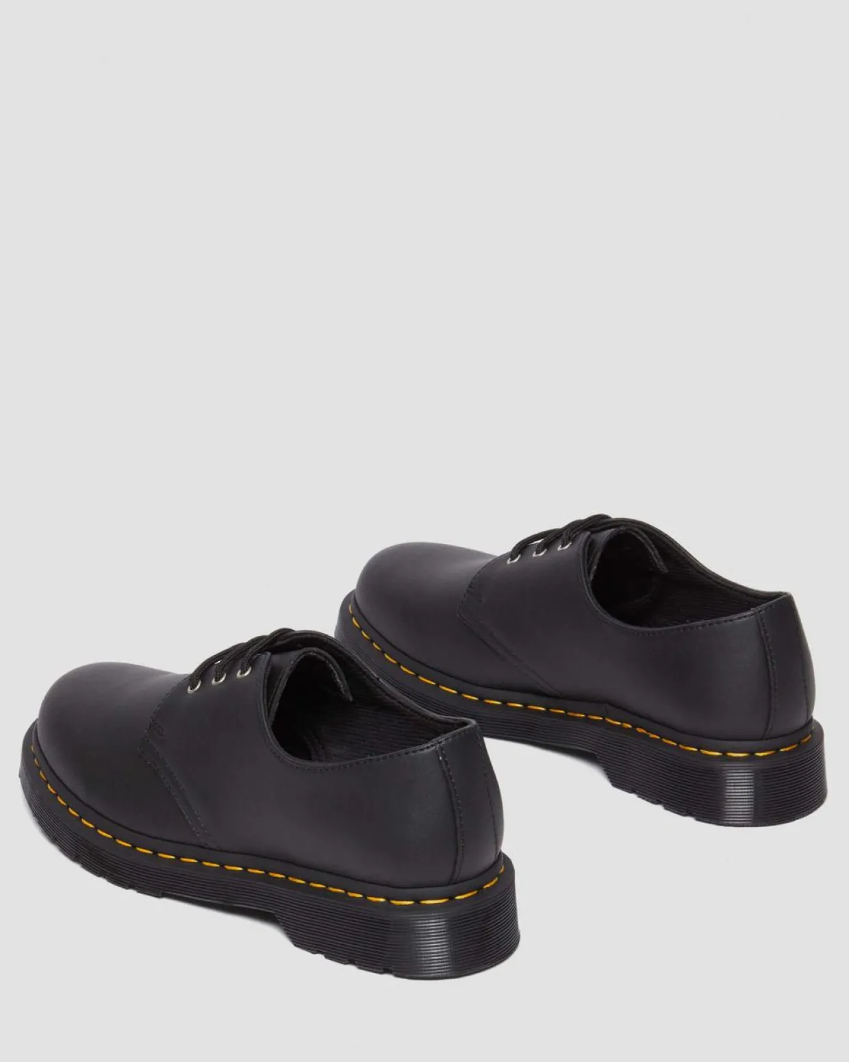Dr. Martens Chaussures 1461 En Chutes De Cuir Reconditionnées Black — Genix Nappa Store