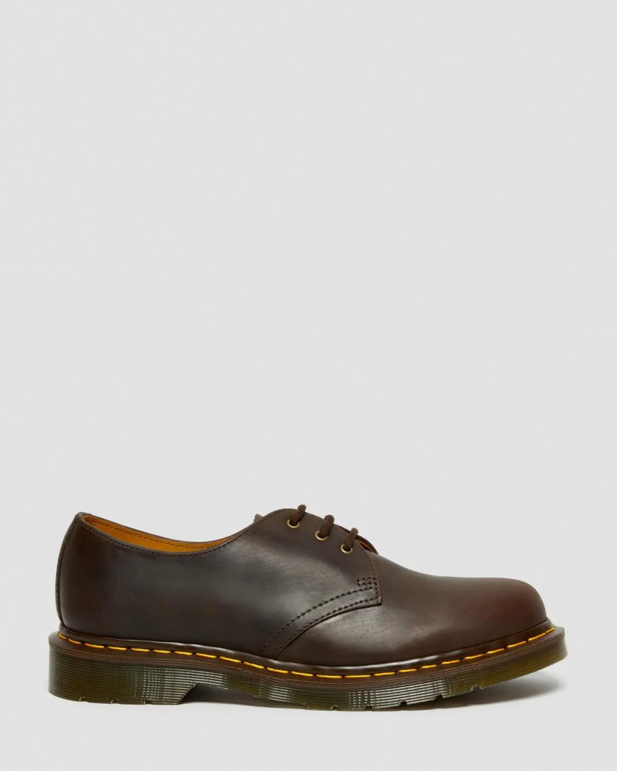 Dr. Martens Chaussures 1461 En Cuir Crazy Horse Marron — Crazy Horse Hot