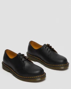 Dr. Martens Chaussures 1461 En Cuir Smooth Noir — Smooth Leather Discount