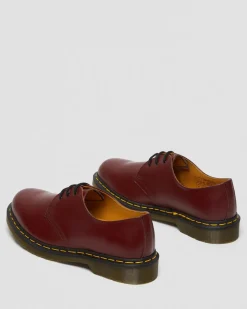 Dr. Martens Chaussures 1461 En Cuir Smooth Rouge Cherry Red — Smooth Leather Best Sale