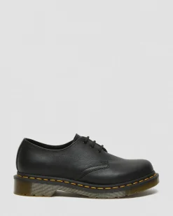 Dr. Martens Chaussures 1461 En Cuir Virginia Noir — Virginia Sale