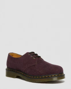 Dr. Martens Chaussures 1461 En Velours Côtelé Rouge Oxblood — Duchess Corduroy Shop