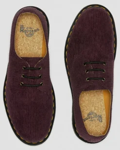 Dr. Martens Chaussures 1461 En Velours Côtelé Rouge Oxblood — Duchess Corduroy Shop