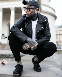 Dr. Martens Chaussures 1461 Felix Vegan Noir — Felix Rub Off New