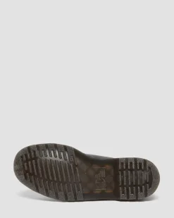 Dr. Martens Chaussures 1461 Luna En Cuir à Plaque Noir — Milled Nappa Fashion