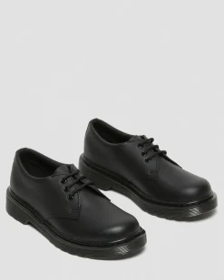 Dr. Martens Chaussures 1461 Mono En Cuir Softy T Junior Noir — Softy T Shop