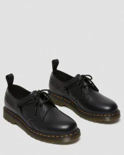 Dr. Martens Chaussures 1461 Slam Jam En Cuir Smooth Noir — Smooth Leather Shop