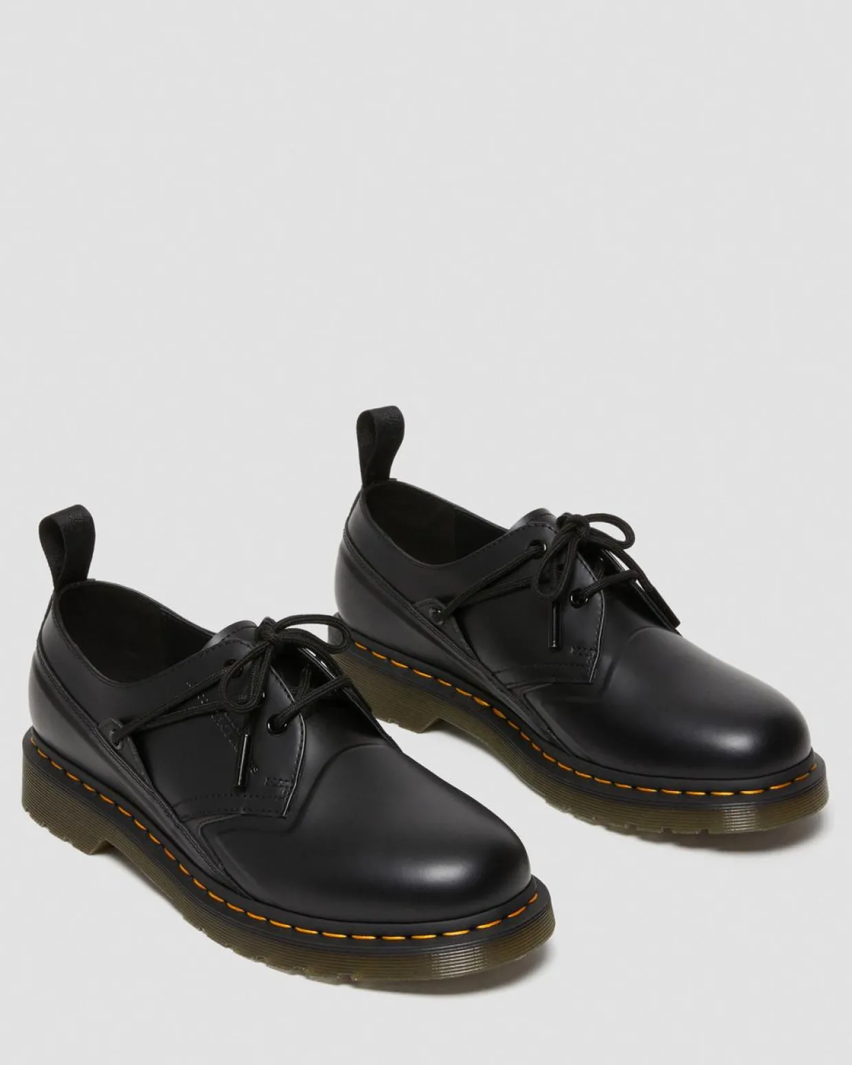 Dr. Martens Chaussures 1461 Slam Jam En Cuir Smooth Noir — Smooth Leather Shop