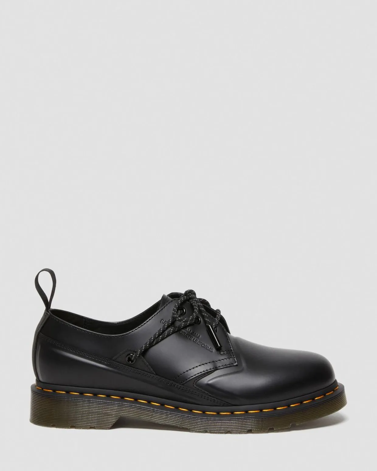 Dr. Martens Chaussures 1461 Slam Jam En Cuir Smooth Noir — Smooth Leather Shop