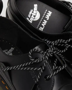 Dr. Martens Chaussures 1461 Slam Jam En Cuir Smooth Noir — Smooth Leather Shop
