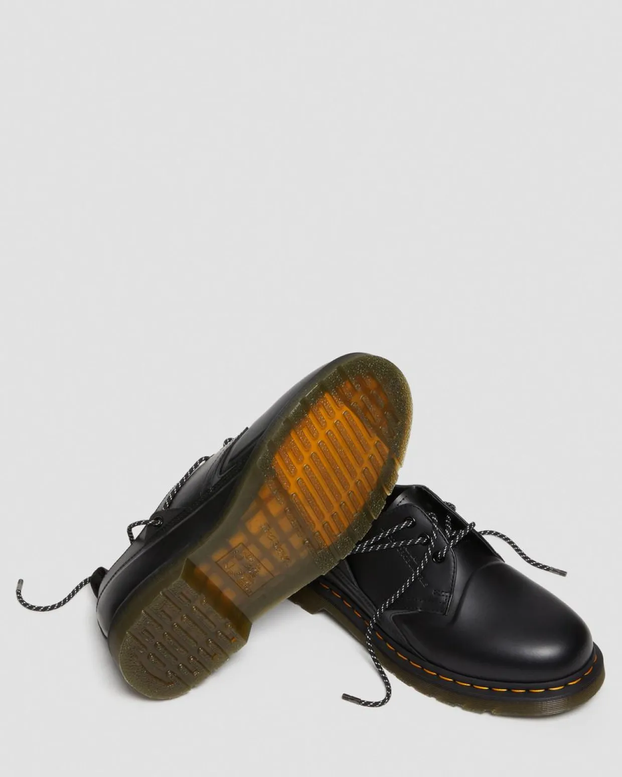 Dr. Martens Chaussures 1461 Slam Jam En Cuir Smooth Noir — Smooth Leather Shop
