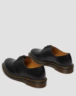 Dr. Martens Chaussures 1461 Vintage En Cuir Quilon Noir — Quilon Outlet