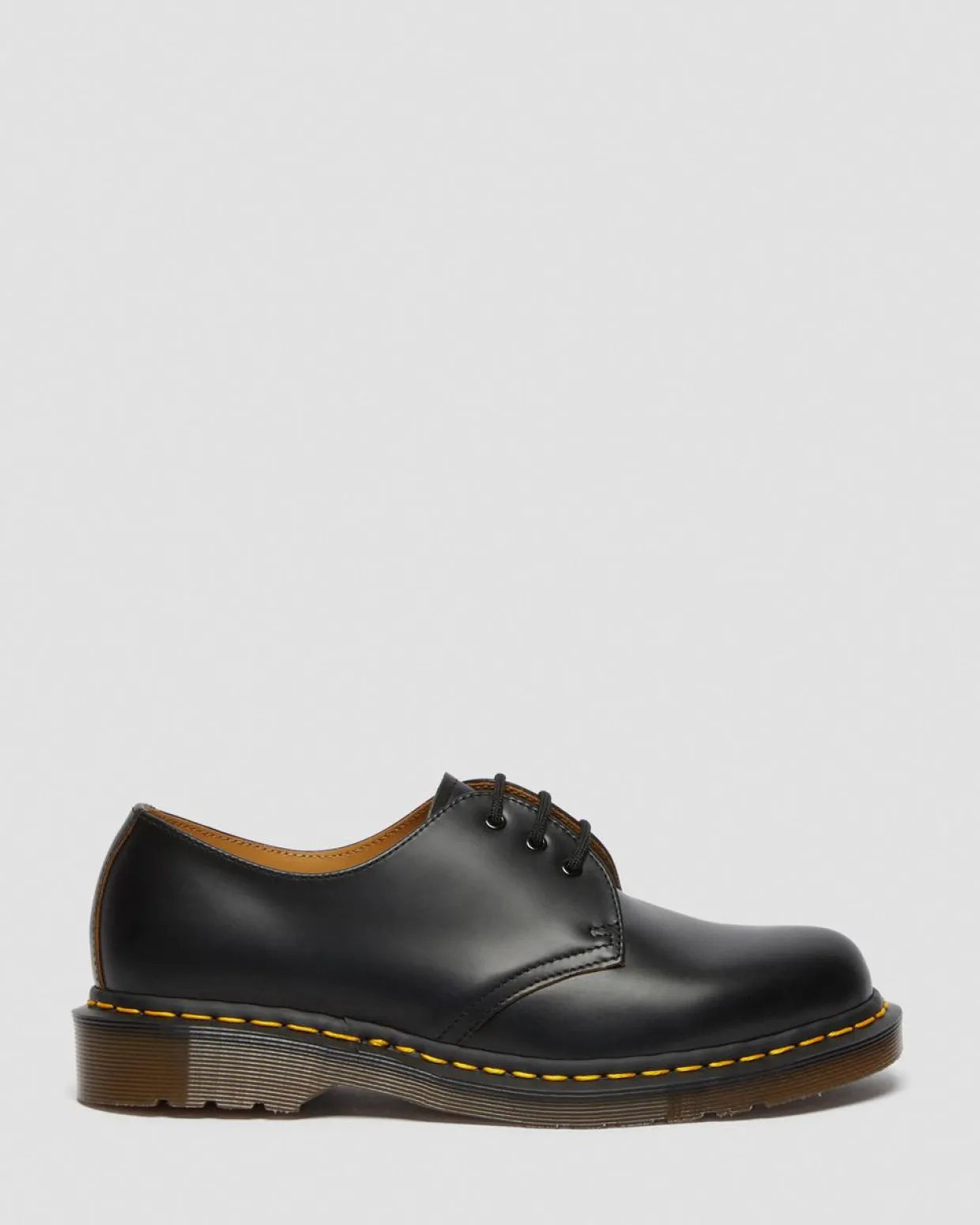 Dr. Martens Chaussures 1461 Vintage En Cuir Quilon Noir — Quilon Outlet