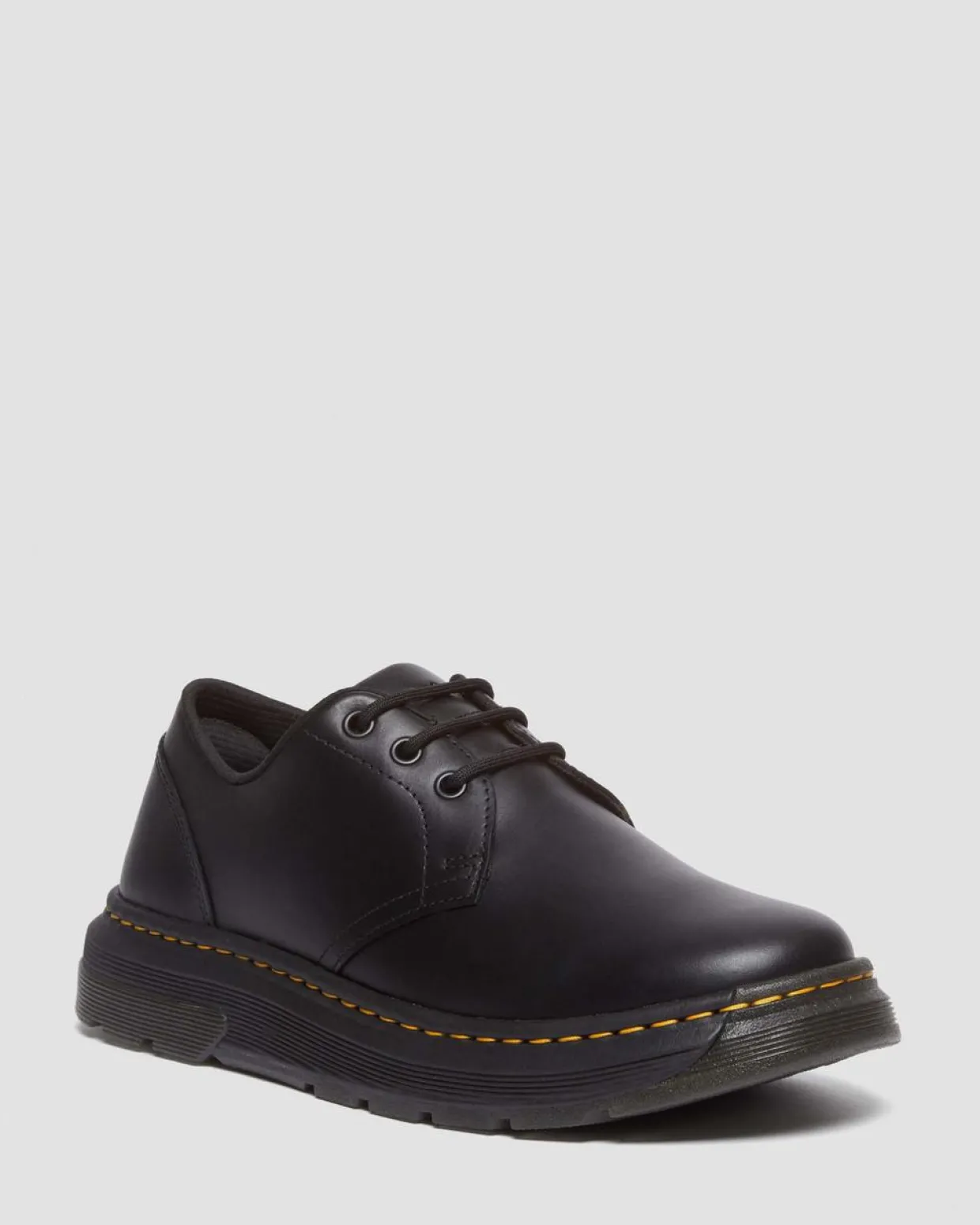 Dr. Martens Chaussures Crewson Lo En Cuir Noir BLACK Store