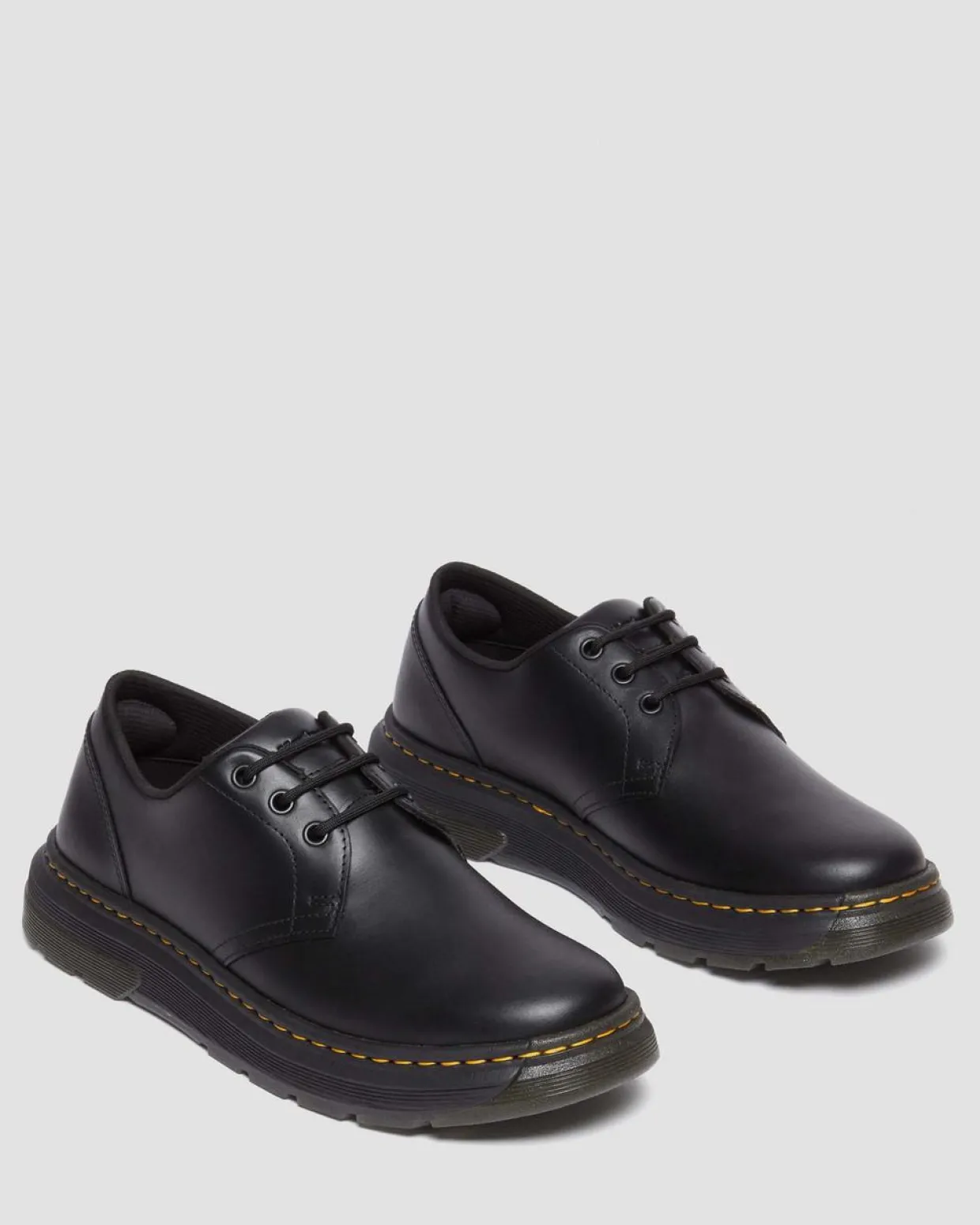 Dr. Martens Chaussures Crewson Lo En Cuir Noir BLACK Store