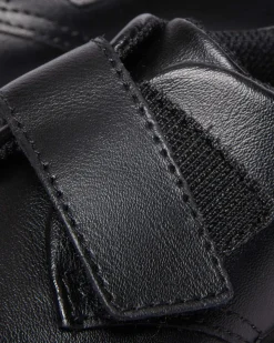 Dr. Martens Chaussures Kamron En Cuir à Brides Velcro Pour Tout-petit Noir — T Lamper Clearance
