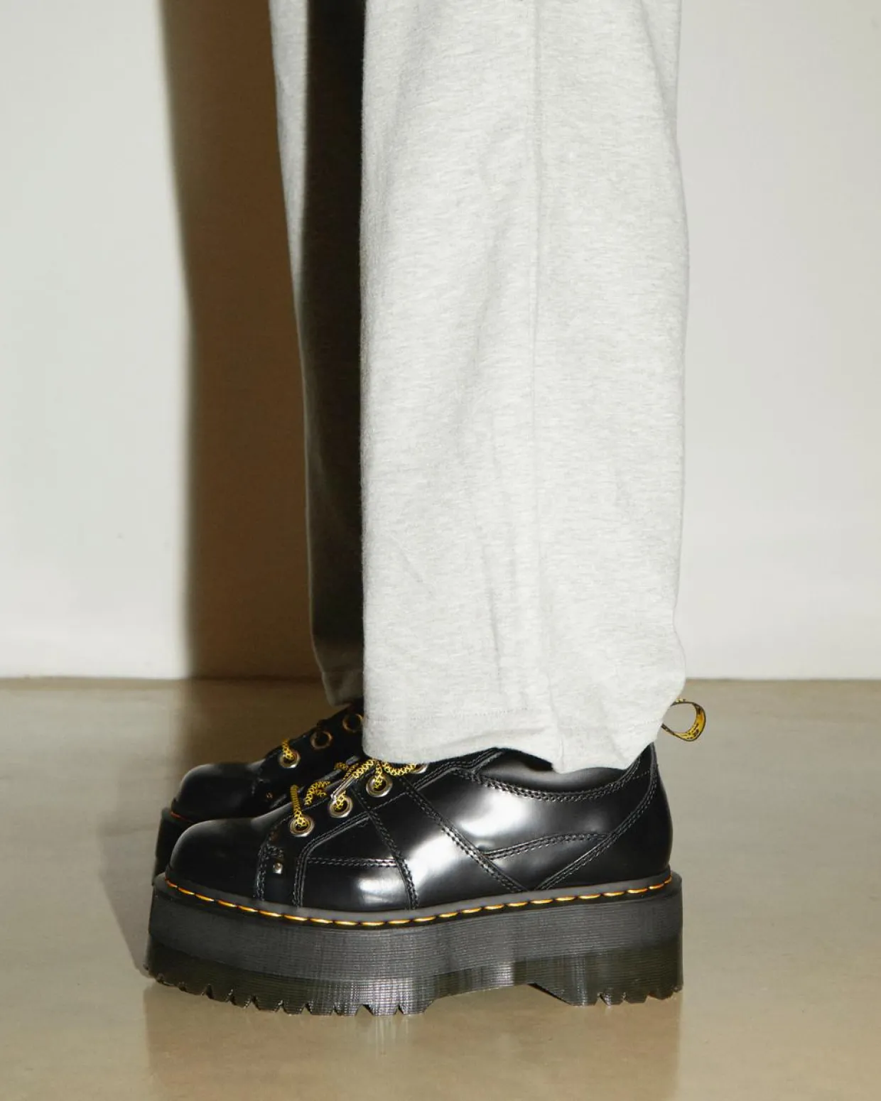 Dr. Martens Chaussures Plateformes 5 œillets Max En Cuir Buttero Noir — Buttero Cheap