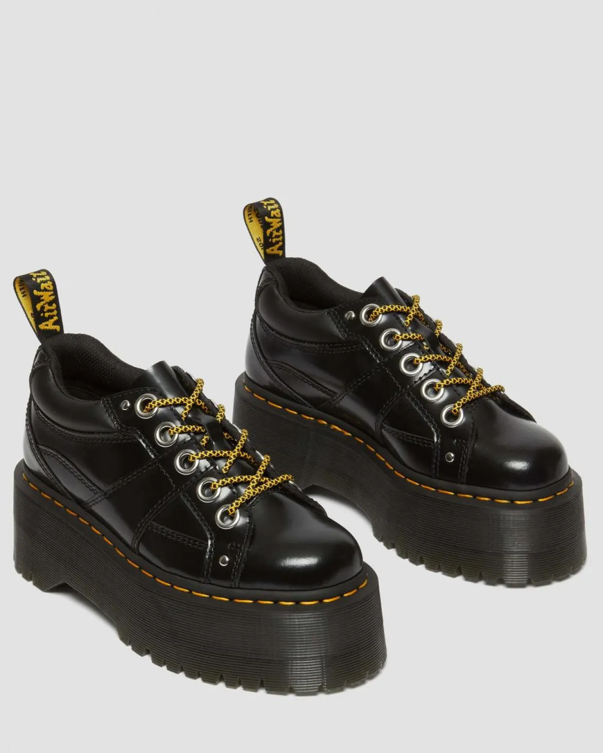 Dr. Martens Chaussures Plateformes 5 œillets Max En Cuir Buttero Noir — Buttero Cheap