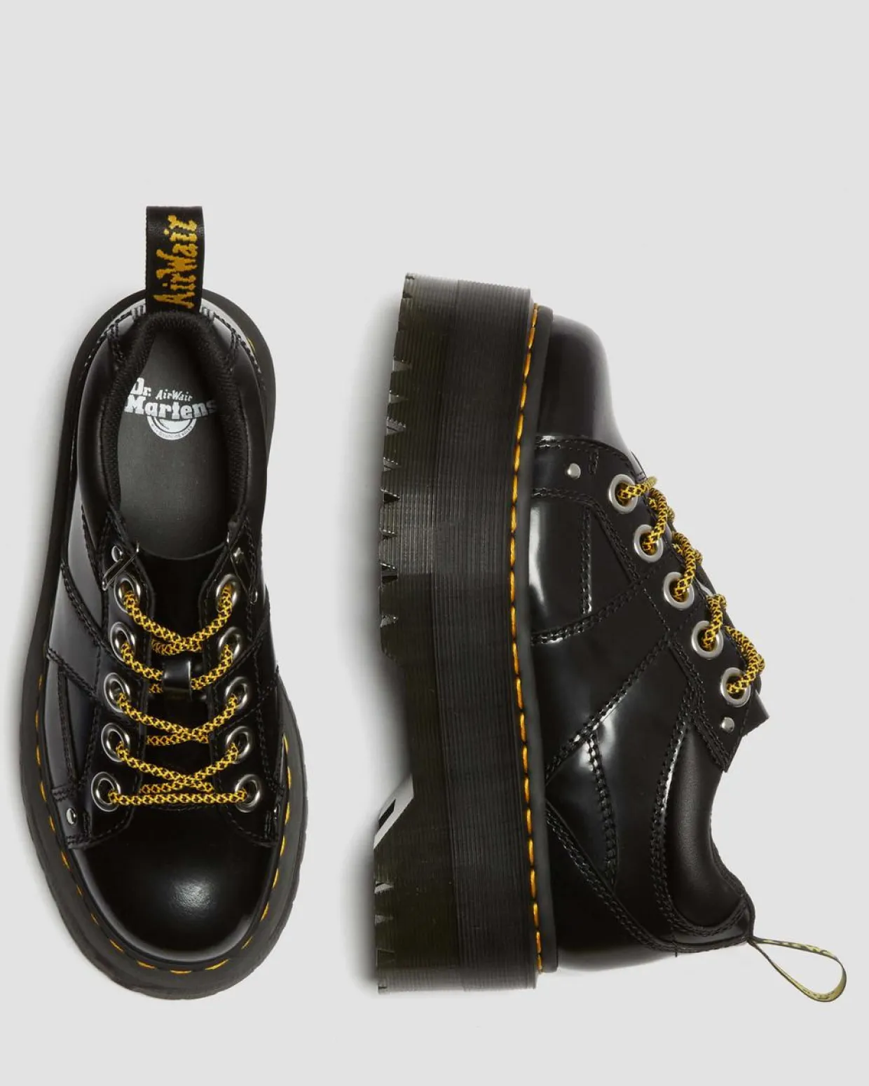 Dr. Martens Chaussures Plateformes 5 œillets Max En Cuir Buttero Noir — Buttero Cheap