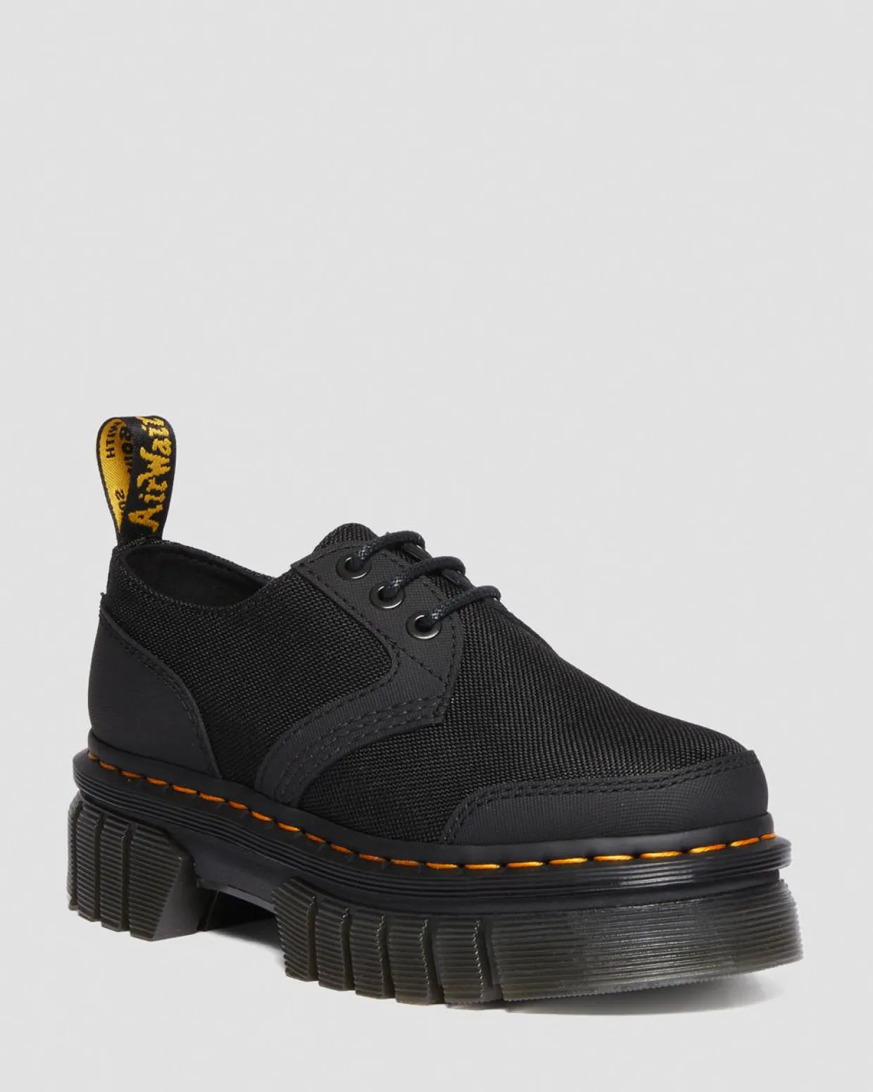 Dr. Martens CHAUSSURES PLATEFORMES AUDRICK Noir — Ajax+Extra Tough 50/50 Hot