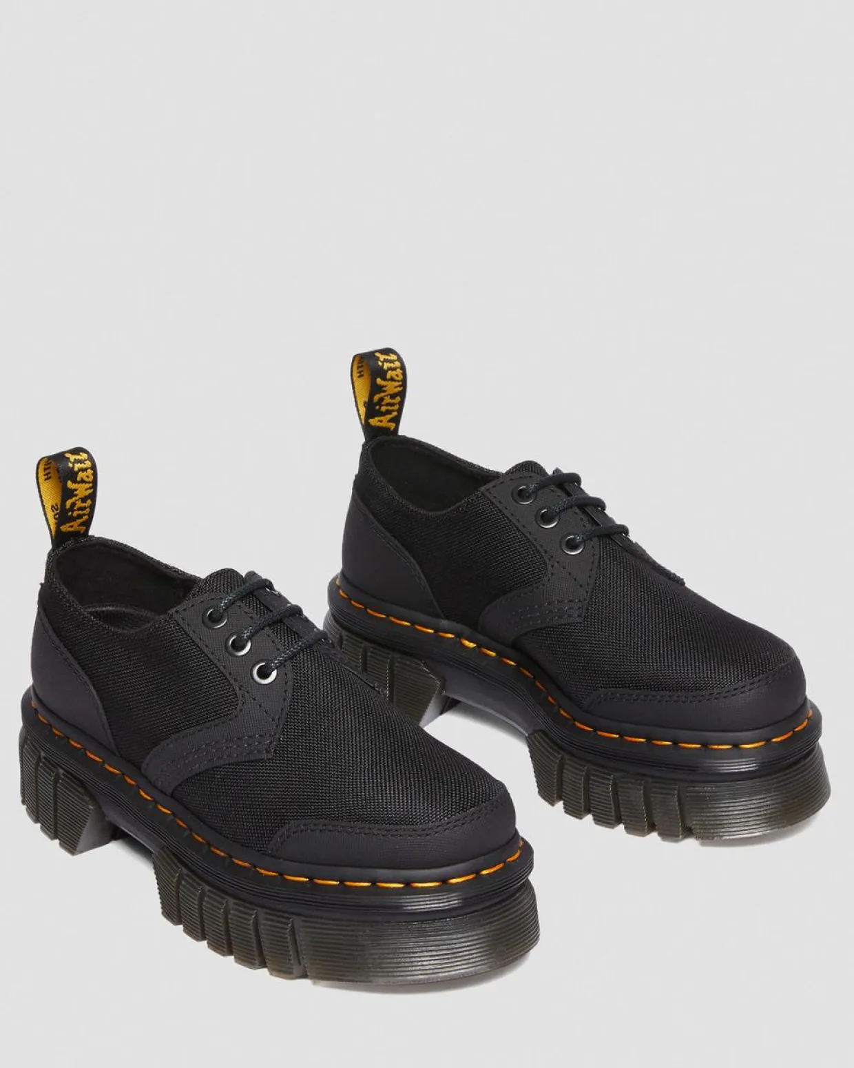 Dr. Martens CHAUSSURES PLATEFORMES AUDRICK Noir — Ajax+Extra Tough 50/50 Hot