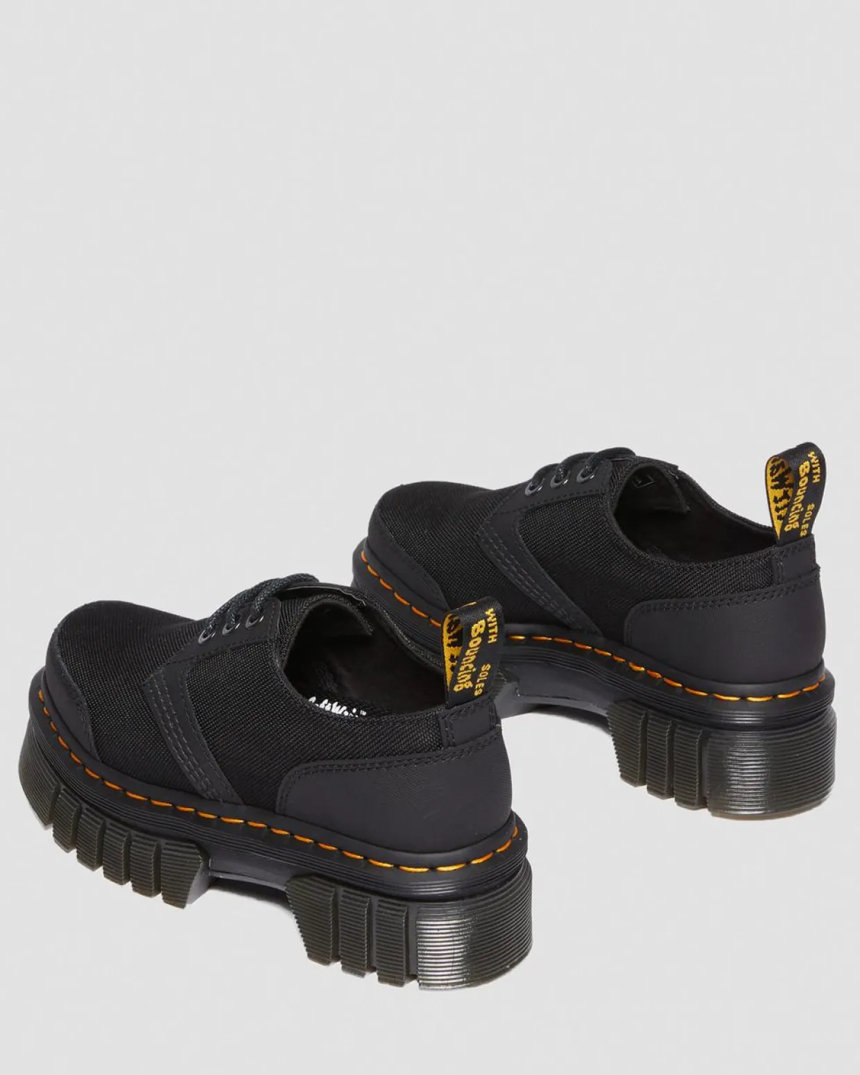 Dr. Martens CHAUSSURES PLATEFORMES AUDRICK Noir — Ajax+Extra Tough 50/50 Hot