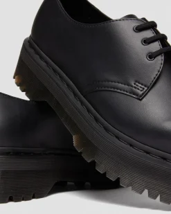 Dr. Martens Chaussures Plateformes Quad 1461 Felix Mono Vegan Noir — Felix Rub Off Online