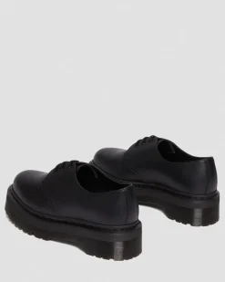 Dr. Martens Chaussures Plateformes Quad 1461 Felix Mono Vegan Noir — Felix Rub Off Online