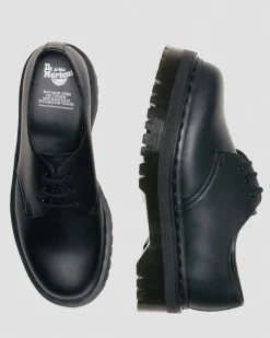 Dr. Martens Chaussures Plateformes Quad 1461 Felix Mono Vegan Noir — Felix Rub Off Online