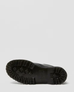 Dr. Martens Chaussures Plateformes Quad 8053 En Cuir Noir — Polished Smooth Best
