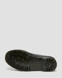 Dr. Martens Chaussures Plateformes Quad 1461 En Cuir Noir — Polished Smooth Clearance