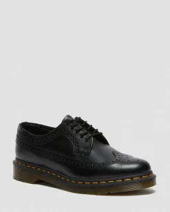 Dr. Martens Chaussures Richelieus 3989 En Cuir Smooth Noir — Smooth Leather Outlet