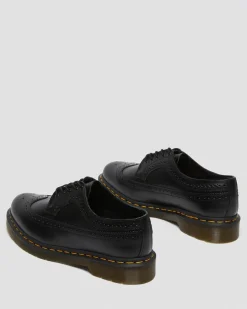 Dr. Martens Chaussures Richelieus 3989 En Cuir Smooth Noir — Smooth Leather Outlet